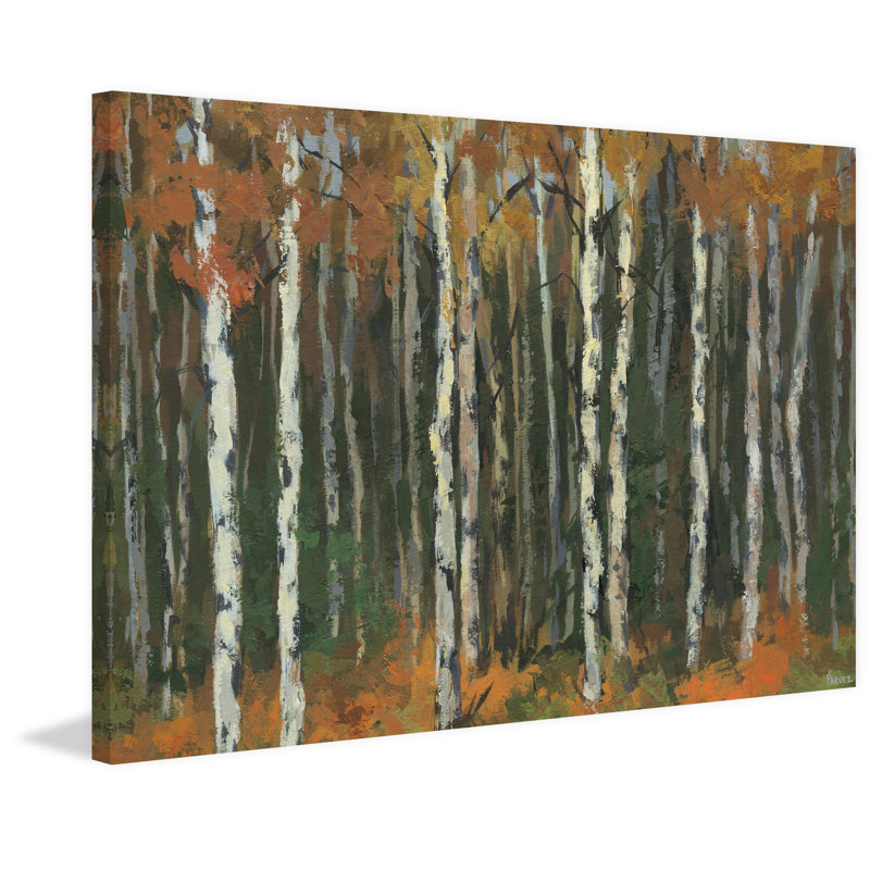 « automne forest » par parvez taj,, reproduction d’art sur toile tendue, H 24 po x l 36 po x P 1,5 po
