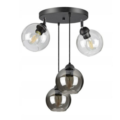 Burbach 4 - Light Black Sphere Pendant