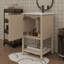 Meuble-lavabo de 20 pouces, meubles-lavabos avec lavabo intégré, meuble-lavabo simple autoportant avec porte à fermeture en douceur
