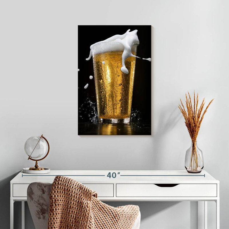 Yarlin Beer Foam Spill, 24" H x 16" W