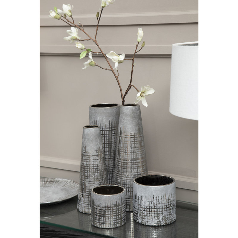 Cleek Ceramic Table Vase, 30cm H x 13cm W x 13cm D
