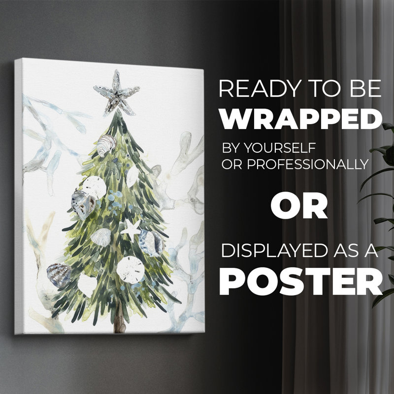Coastal Christmas Shell Collection B - Impression sur toile seulement - NON-CADRE
