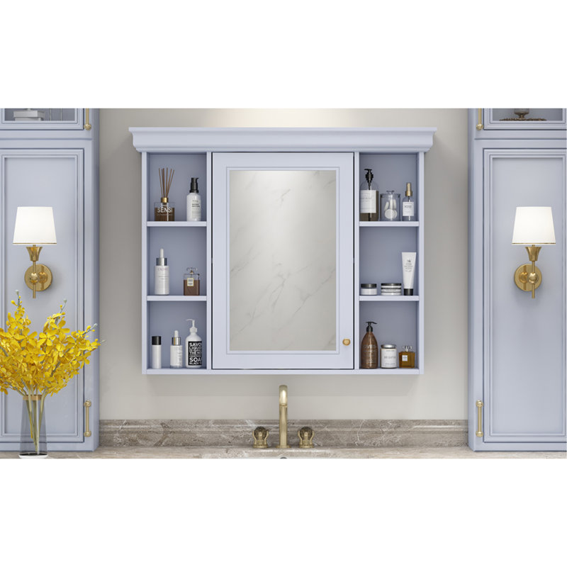 Armoire de salle de bain, Beige, 28.74" H x 35.5" W x 7.16" D