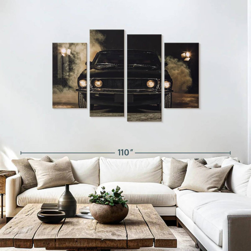 Mehar Smoky Black Car, 27" H x 43" W