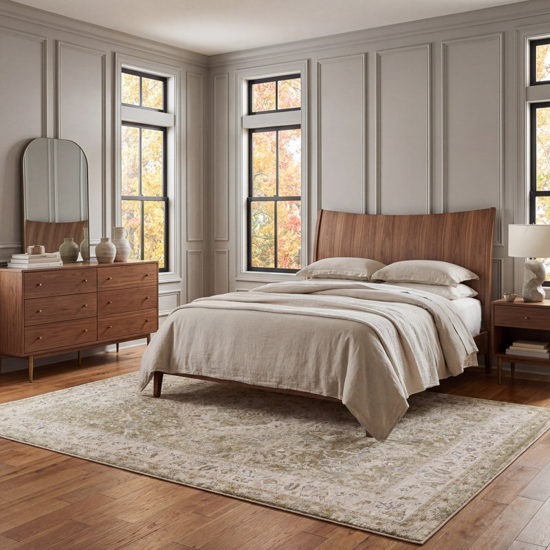 Brynner Machine Woven Rug, Rectangle 6'7" x 9'6"