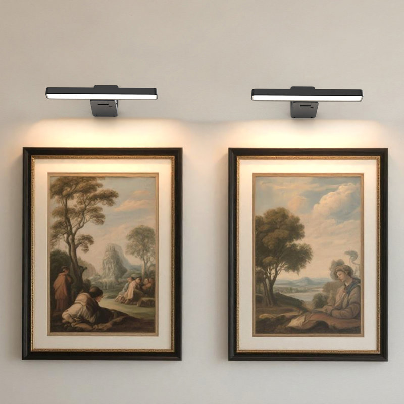 4-Pack Modular 9.5" Rechargeable Gallery Light – 3CCT, Touch & Remote, 3000mAh