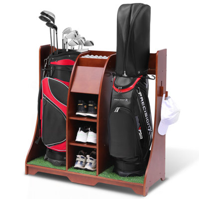 Tablette de golf autoportante en bois