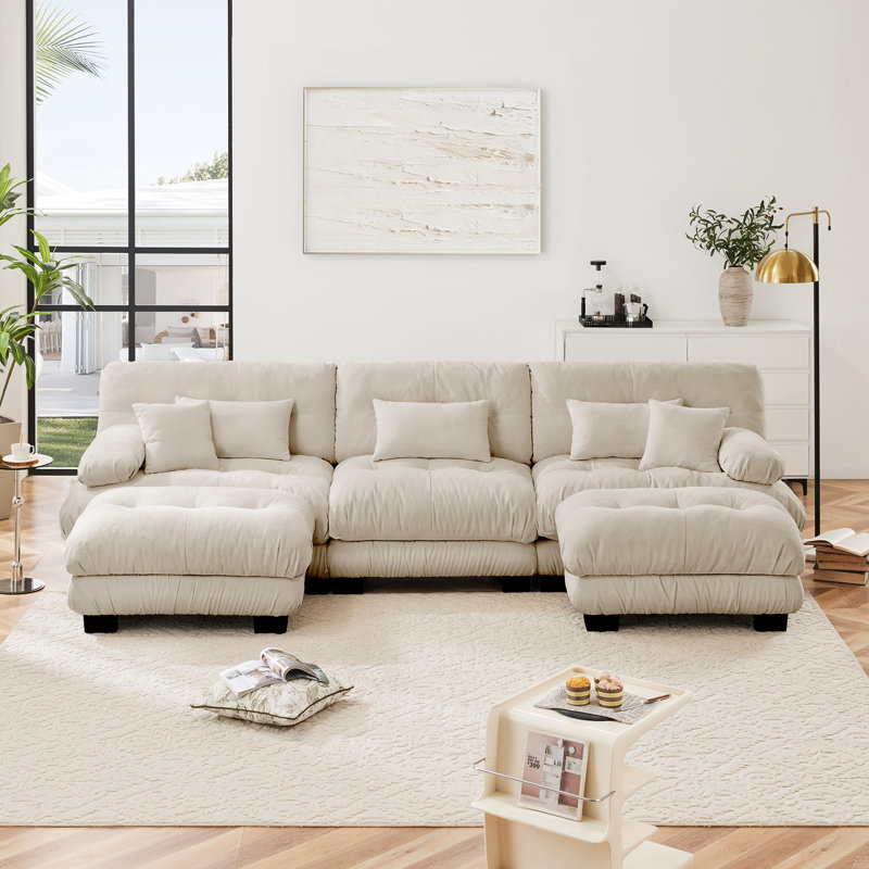 Chenille Modular Sectional Sofa