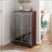Elegant Decor Mirrored Cabinet With Silver Edging, Double Door Storage For Entryway And Shoe Organization