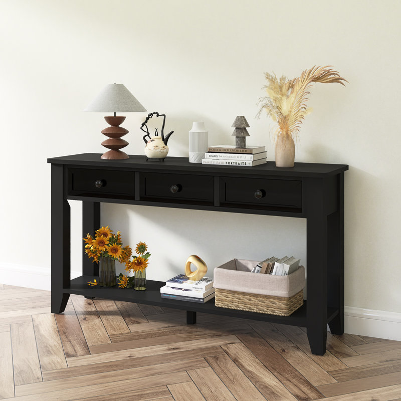 Console d'entrée moderne 55,4 ", Noir