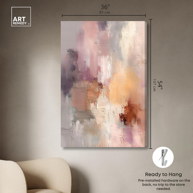 "Hazy Sunset IV", reproduction d'art sur toile par Art Remedy, galerie tendue, 36 x 54, H 54 po x l 36 po