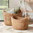 Tivara Woven Water Hyacinth Storage Baskets with Handles, Set of 2