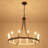 Hendon 12- Light Large Farmhouse Wagon Wheel Chandelier Candle Style Rustic Round Lights Fixture for Kitchen Island Living Room Foyer Entryway-93591404-109264152