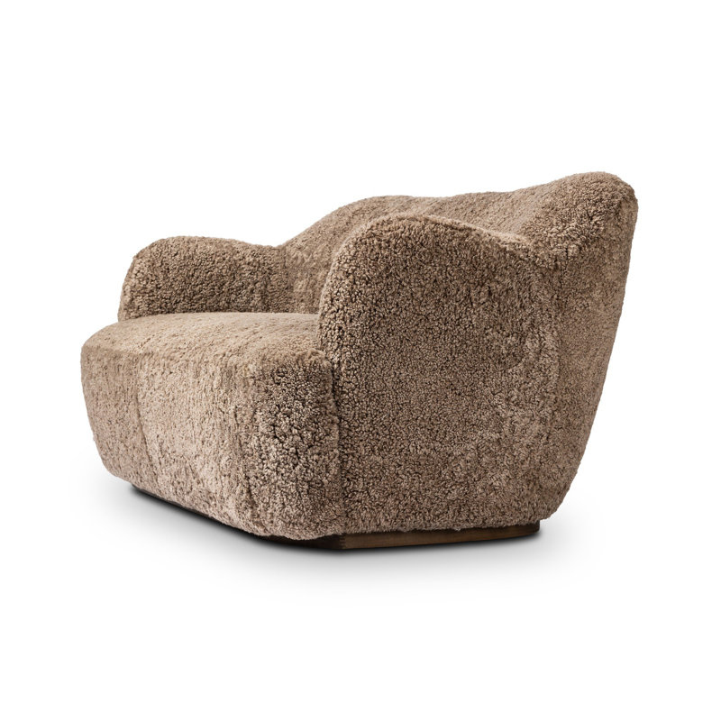 Julius Sofa - 60", Taupe Shearling