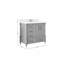 Meuble-lavabo simple 36 po avec comptoir en quartz Aberdeen-101128764