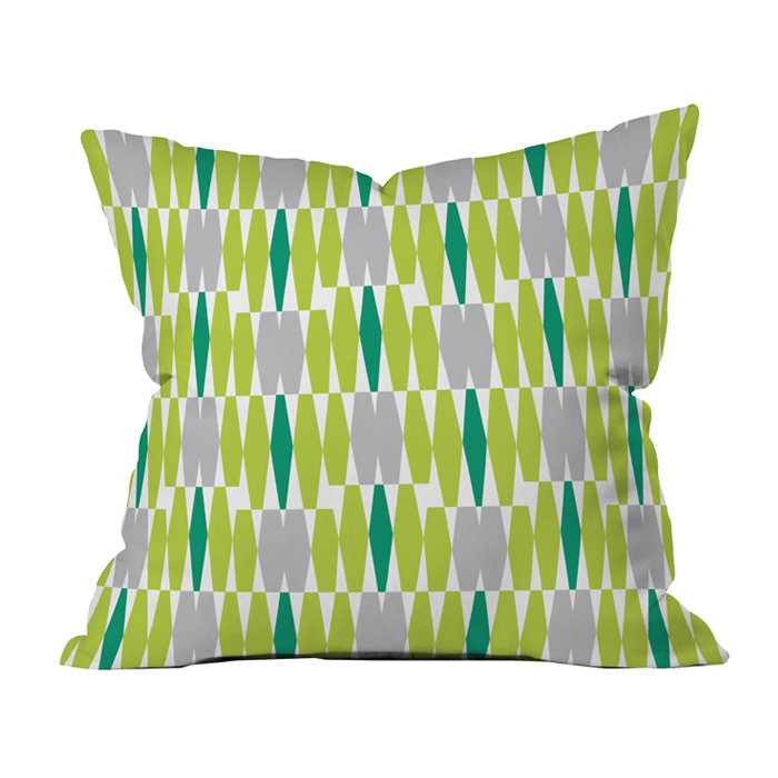 Abacus Emerald Indoor/Outdoor Throw Pillow, 20" x 20"