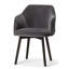 Fauteuil rembourré gris foncé