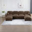 Canapé modulaire moderne à 4 places modulaire en chenille à compression