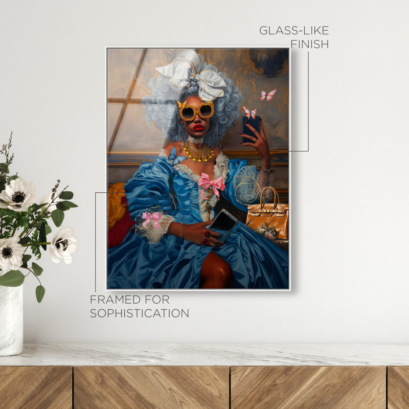 French Empress Issa Canvas People Print by Oliver Gal, 21"H x 17"W, White Frame