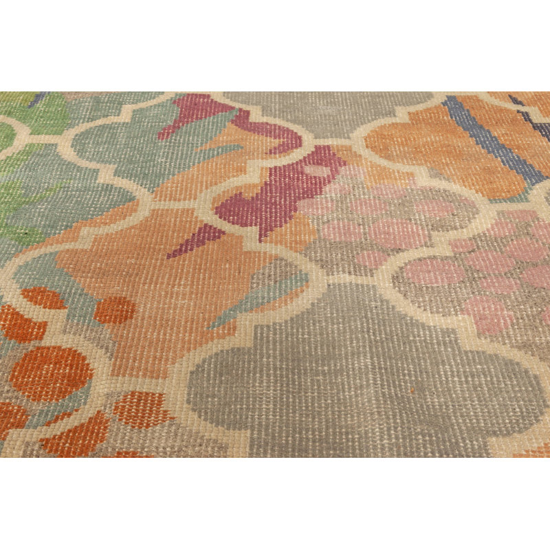 Modern One-of-a-Kind Rectangle 9' X 12' Hand Knotted Area Rug
