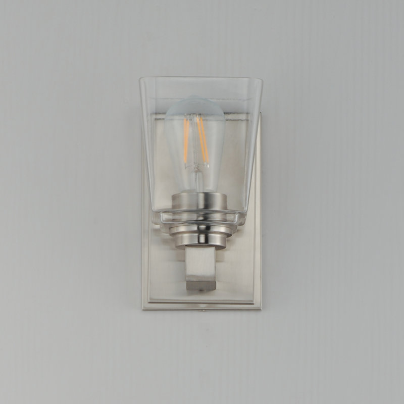 Cubos-Wall Sconce, Satin Nickel