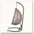 Foldable Hanging Egg Chair with Stand: HDPE Wicker, Removable Headrest & 330 lbs Capacity-138252511-138252510