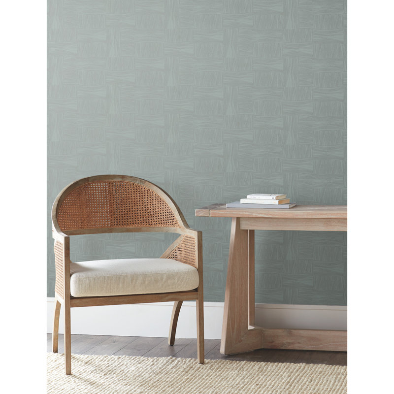 Apia Abstract Wallpaper Roll, Slate Blue