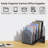 5-Section Desk File Organizer, Mesh Folder Organizer for Documents, Mail & Office Papers, (Black)