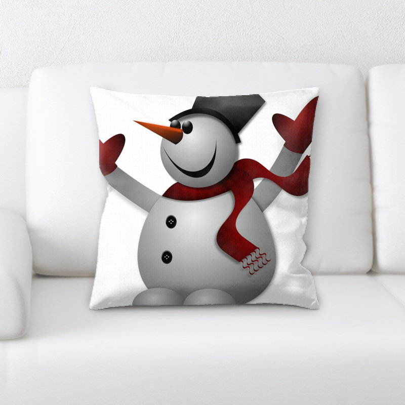Coussin bonhomme de neige