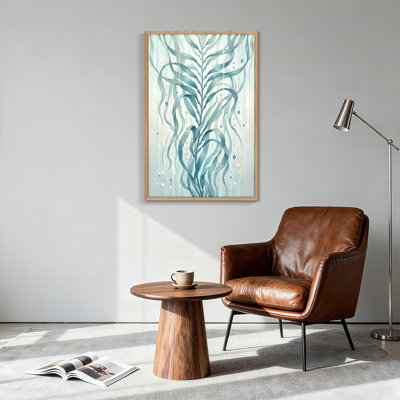Ensemble de 1 tableau sur toile « Feuilles aquatiques »