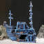 Décoration d'aquarium de bateau-trésor pirate pour aquariums - moyen