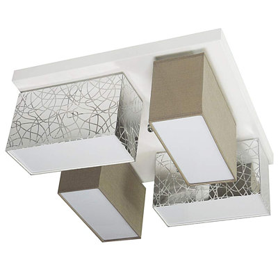 Pasko Fabric Semi Flush Mount