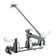Elkay 8" Centerset Wall Mount Faucet 7" Bucket Hook Spt 4In Wristblade Handles 1/2 Offset Inlets+Stop Polished Chrome