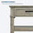 Zayer 47” Console Table with 2 Storage Drawers, Farmhouse Sofa Table, Behind Couch Table, Hallway Table for Entryway
