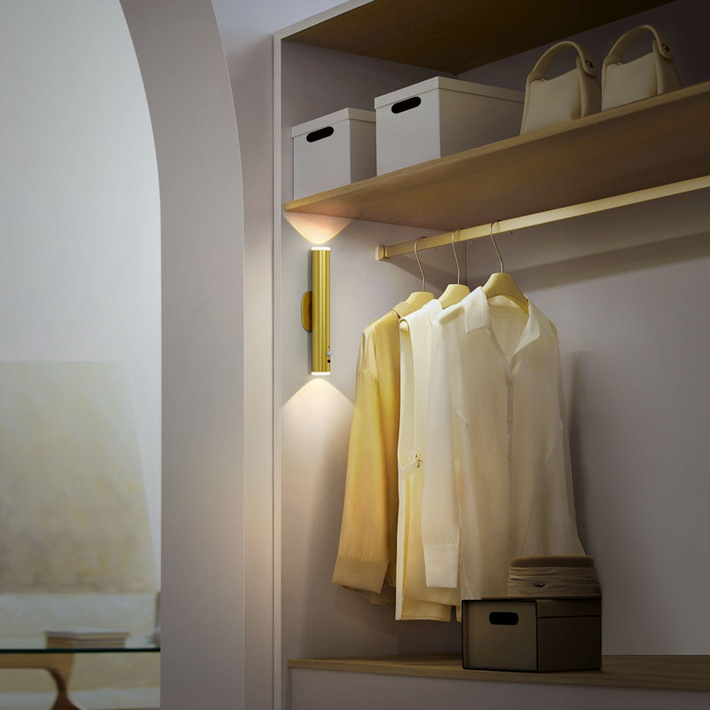 Danapaola LED Flush Mounted Sconce, Gold