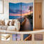 Paravent 4 panneaux à cloison pliable Royal Bright Sunset Sky Sea-1961476720-1961476721