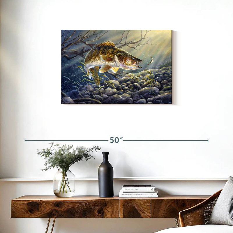 Break Line Walleye II, 20" H x 30" W