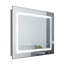 Miroir de salle de bain 48 x 36 pouces à DEL, miroir à DEL 3000-6000K dégradé à l'avant et à l'arrière pour la salle de bain, 3 couleurs à intensité variable, anti-buée amélioré IP54, miroir mural à plaques suspendues (seulement les miroirs, pas les armoires)