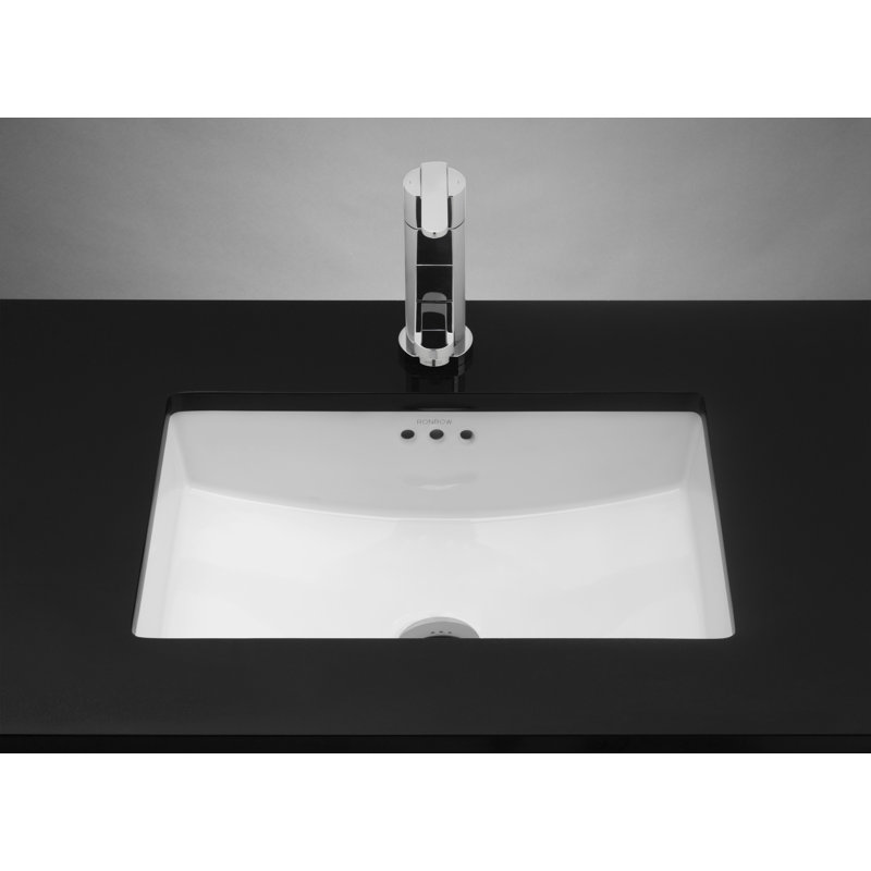 Ronbow Essence 13.39'' Bathroom Sink, Glossy White