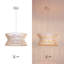 Lustre cylindrique de style campagne moderne à 3 lumières de 18 po avec bois massif Arba pour salle à manger Arba-1866206673
