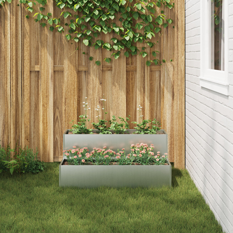 Planter Box, Silver