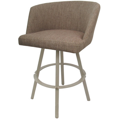 Tabouret de comptoir pivotant en métal Labawld sur base Warren