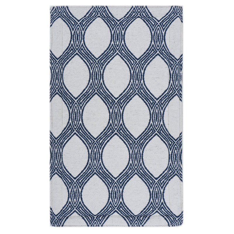 Geometric Polyester Anti-Fatigue Kitchen Mat