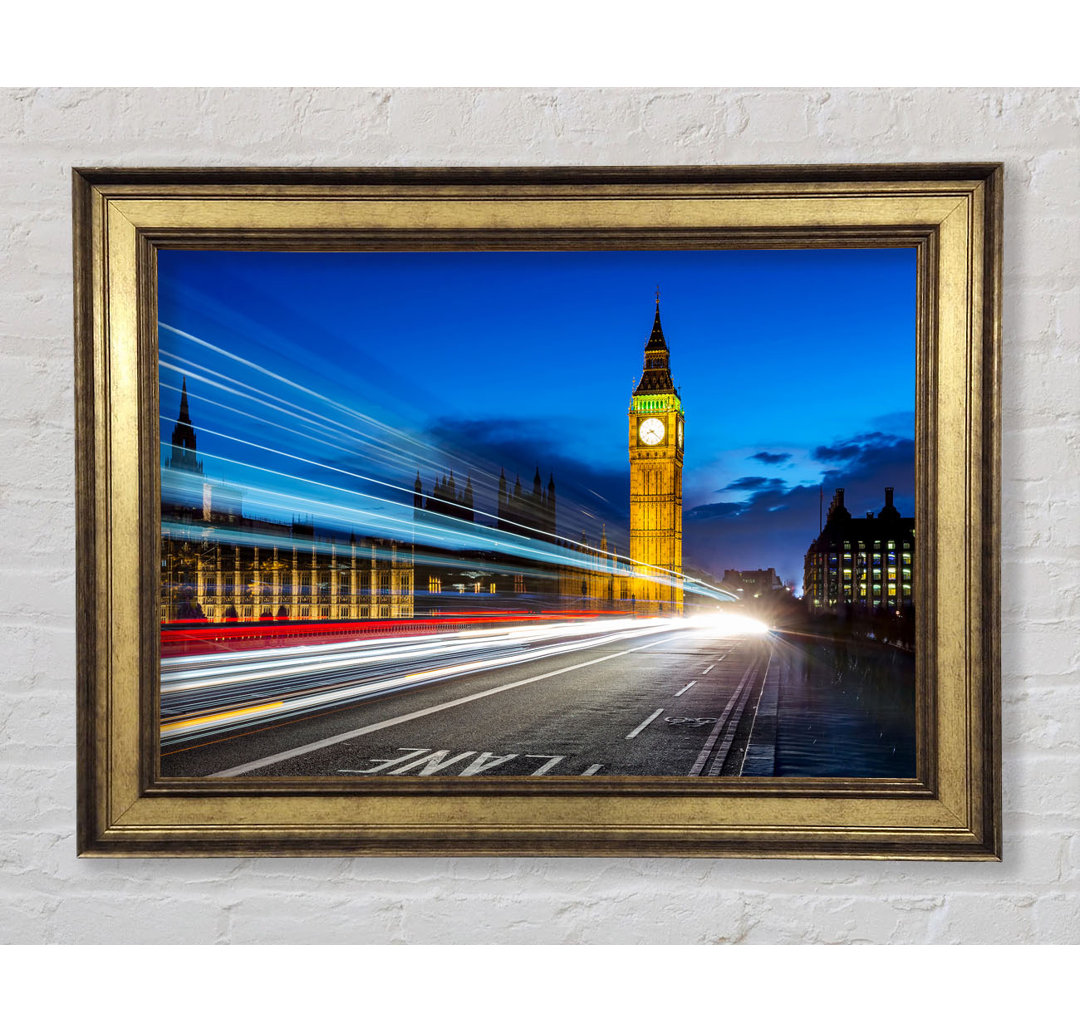 Big Ben Speed Of Light 5 - Einzelne Bilderrahmen Kunstdrucke