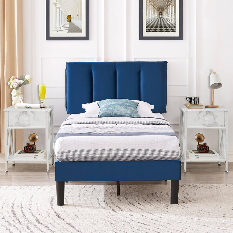 Rayman Steel Piece Bedroom Set, White, Twin