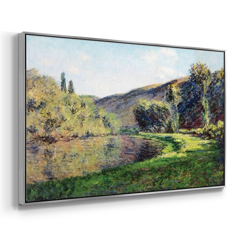 Le bras de la seine à Jeufosse, après-midi, 1884, Argenté, H 25 po x l 37 po x P 2 po