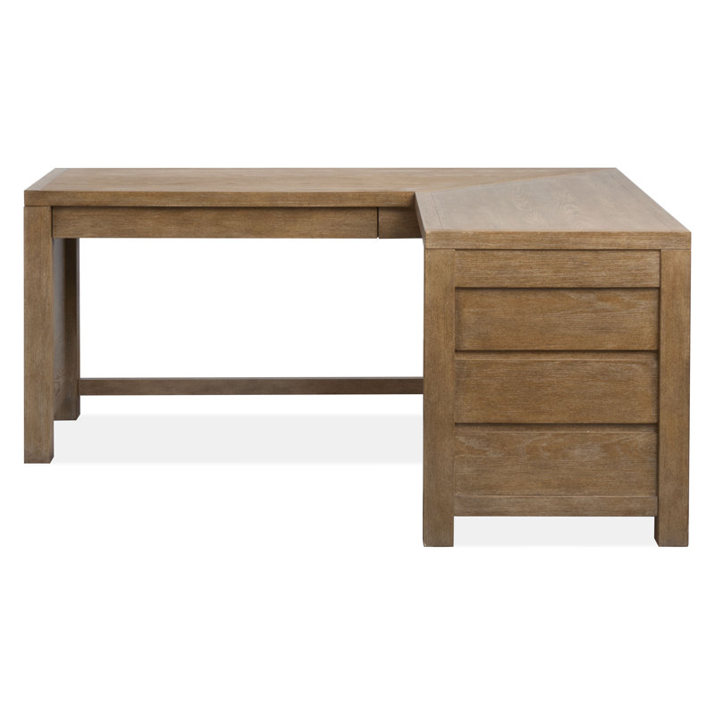 Bureau en L, Brun