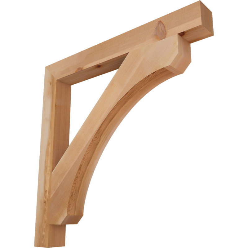 Support en bois rustique Legacy Block, Cèdre rouge, Lisse, H 36 po x l 3,5 po x P 36 po