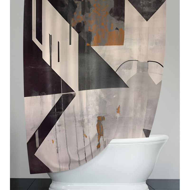 Nevaeh Abstract Shower Curtain, 72" H x 70" W
