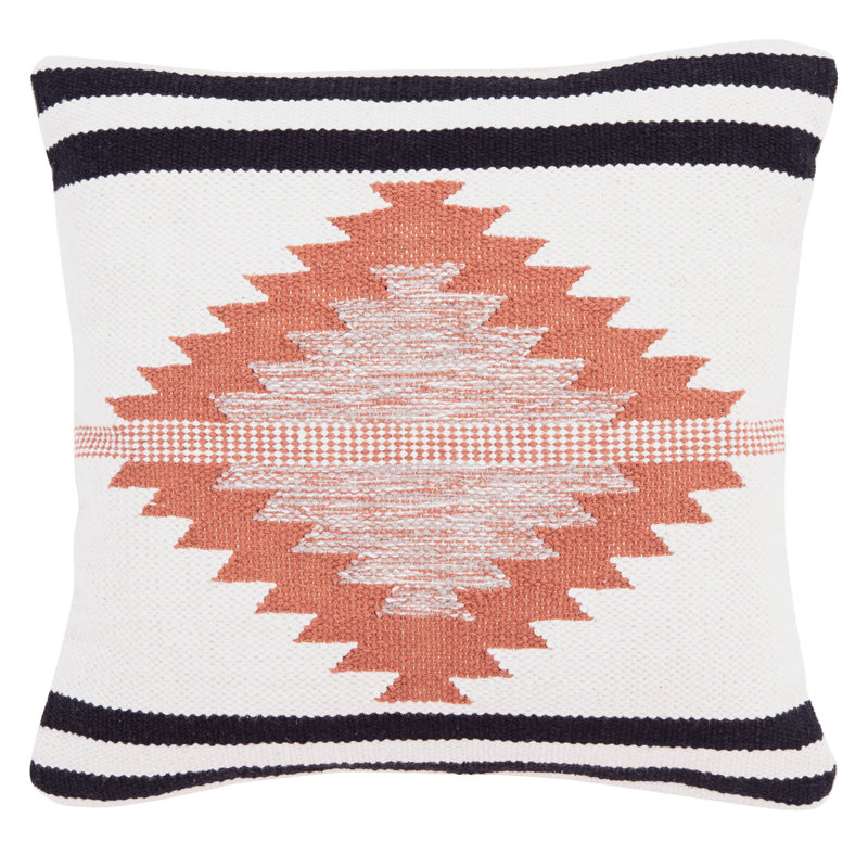 Rustic Multicolor Cotton Southwestern Accent Pillow 20"